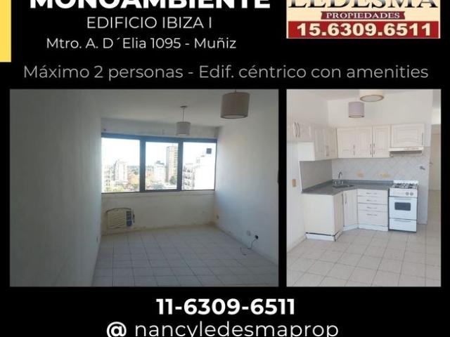 $400.000 ALQ Monoambiente en Edif. IBIZA I