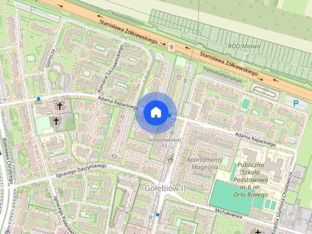 40m², parter przy Rapackiego, Radom