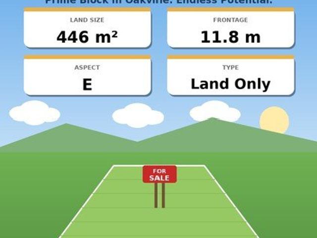 446 m² of east facing land