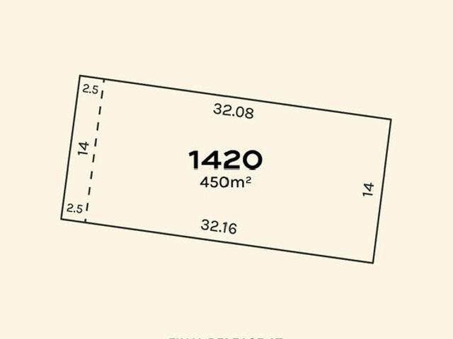 450m² allotment with a striking 14m frontage, perfectly oriented for reserve views within the Trillium address. Anticipated titling 2027