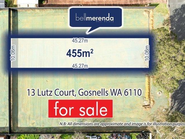 455m2 of VACANT STREET FRONT LAND IN GOSNELLS! Cleared & Level with Approved Plans Available!