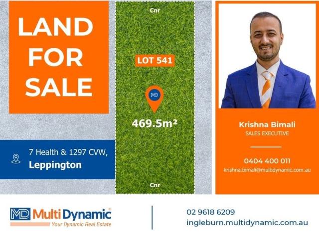469m² Land | Corner Block New Release in Prime Leppington Location