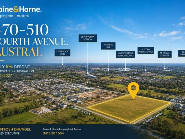 470 510 FOURTH AVENUE, AUSTRAL Premium Land Release | Anticipated Mid 2027 Registration