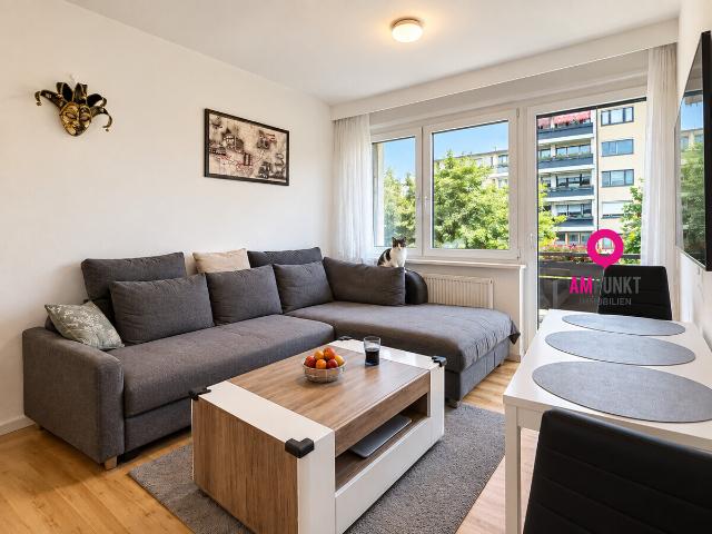 48 m², zwei Zimmer und eine Loggia mit Aussicht – unkompliziert wohnen in Saalfelden