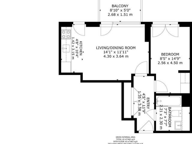 4 Baltimore Wharf, London, E14 9AQ 1 bed flat to rent £2,650 pcm £612 pw