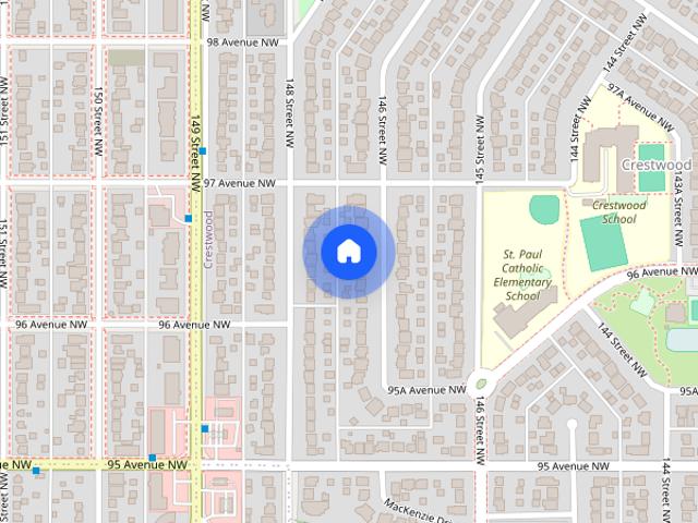 4 bedroom, 2 bath single family home is located in the established community of Crestwood