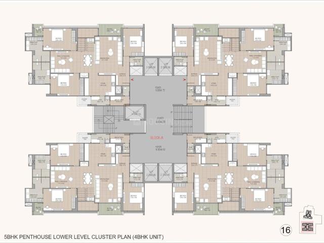 4 BHK Apartment in Bodakdev for resale Ahmedabad. The reference number is 19613727