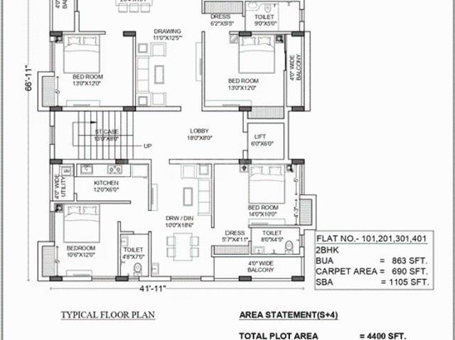 4 BHK Apartment in BJB Nagar for resale Bhubaneswar. The reference number is 17949195