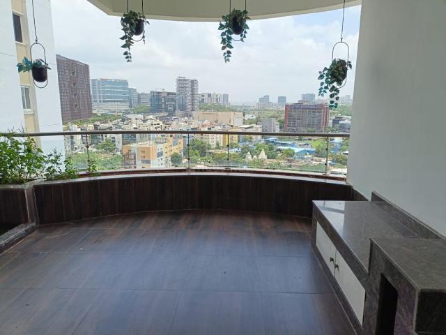 4 BHK Apartment in Gachibowli for rent Hyderabad. The reference number is 21010683
