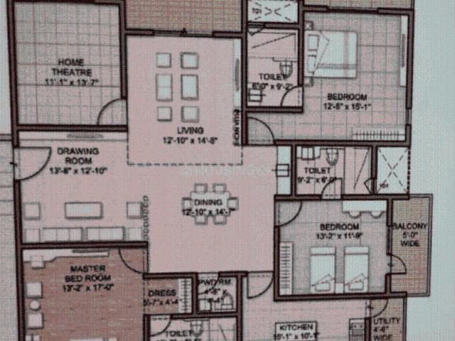 4 BHK Apartment in Kothaguda for resale Hyderabad. The reference number is 21252970