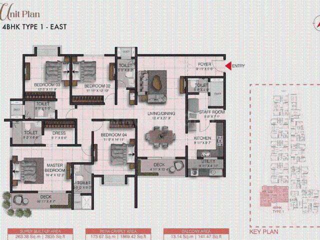 4 BHK Apartment in Koyambedu for resale Chennai. The reference number is 20824010