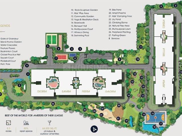 4 BHK Apartment in Kodihalli for resale Bengaluru. The reference number is 21131491
