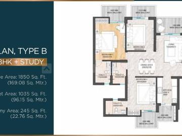 4 BHK Apartment in Sector 105 for resale Gurgaon. The reference number is 17054208