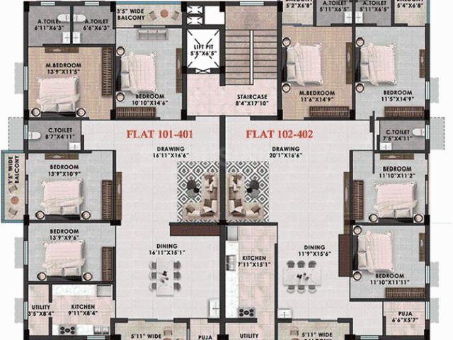 4 BHK Apartment in Patrapada for resale Bhubaneswar. The reference number is 21365513