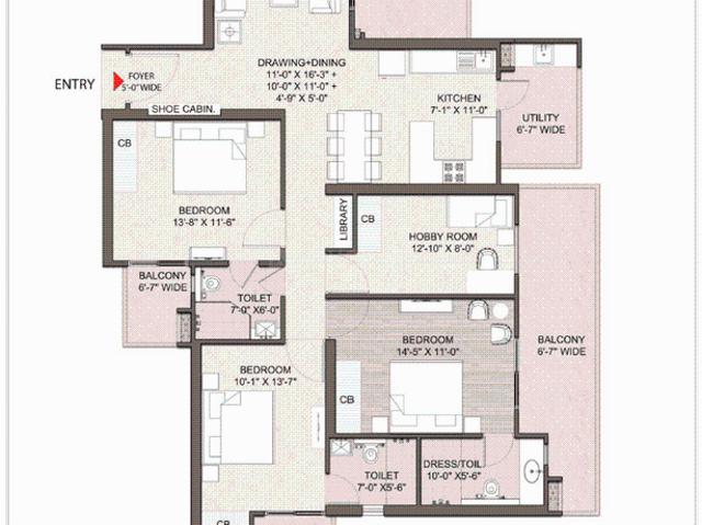 4 BHK Apartment in Raj Nagar Extension for resale Ghaziabad. The reference number is 21045434