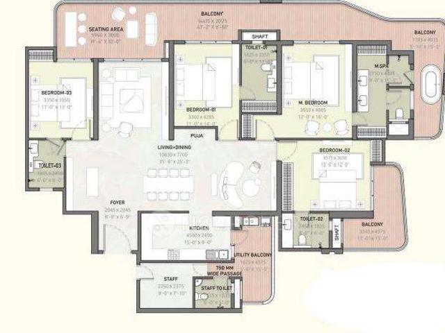 4 BHK Flat In Arihant Seasons For Sale In Yamuna Expressway