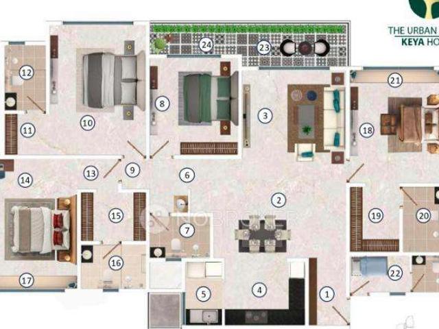 4 BHK Flat In Keya The Urban Forest For Sale In Sarjapur