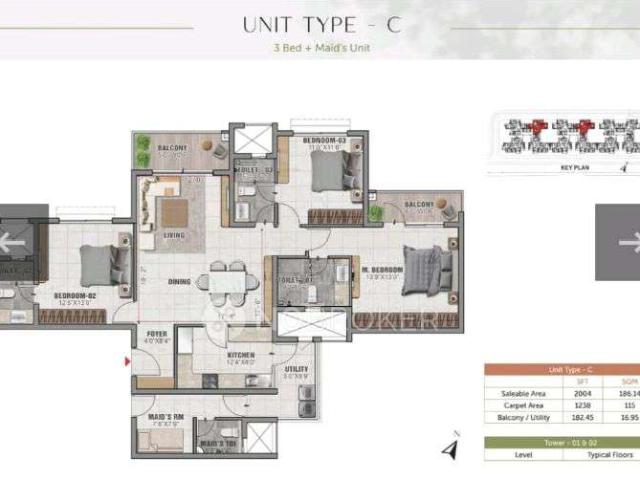 4 BHK Flat In Prestige Elm Park For Sale In Whitefield