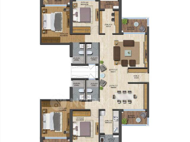 4 BHK Flat In The Central Park, Pimpri chinchwad For Sale In Pimpri chinchwad