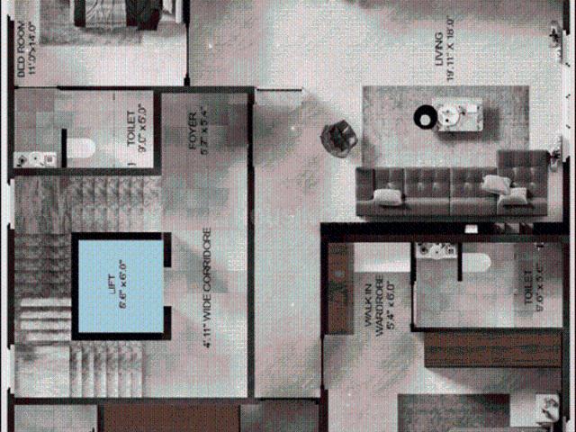 4 BHK Independent Builder Floor in Indira Nagar for resale Bengaluru. The reference number is 17563432