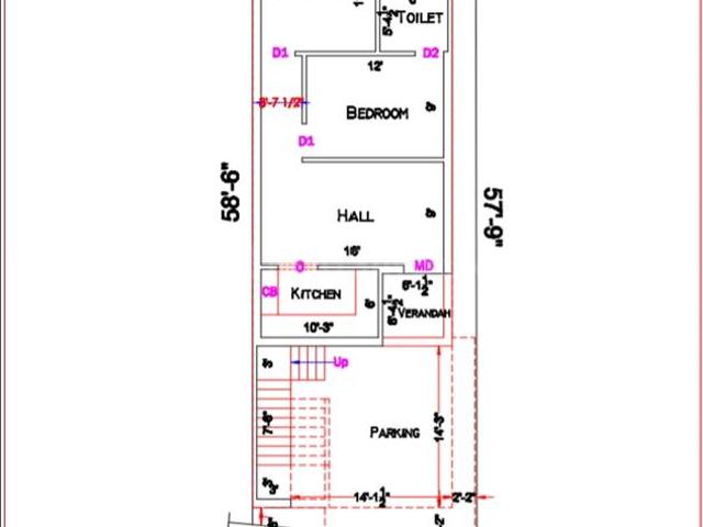 4 BHK Independent House in Lakshmipuram for resale Chennai. The reference number is 19684971