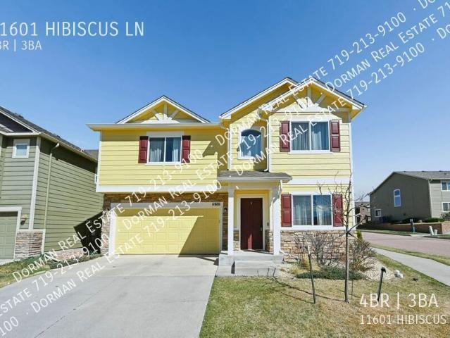 4 BR, 2.5 BA Apartment 11601 HIBISCUS LN, COLORADO SPRINGS, CO 80921