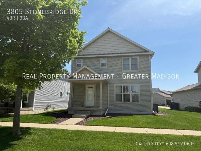 4 BR, 2.5 BA Apartment 3805 Stonebridge Dr, Madison, WI 53719