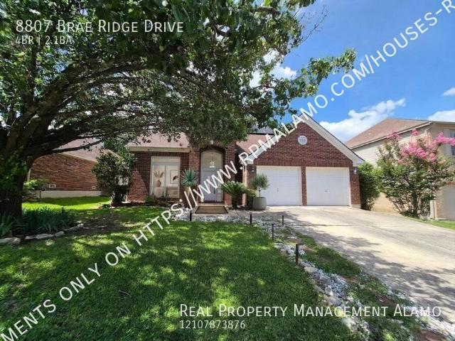 4 BR, 2.5 BA Apartment 8807 Brae Ridge Drive, San Antonio, TX 78249