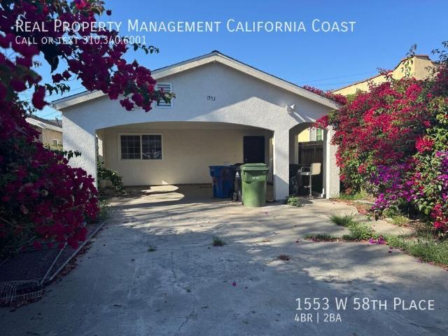 4 BR, 2 BA Apartment 1553 W 58th Place, Los Angeles, CA 90047