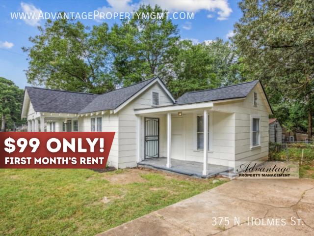 4 BR, 2 BA Apartment 375 N. Holmes St Memphis, TN 38112