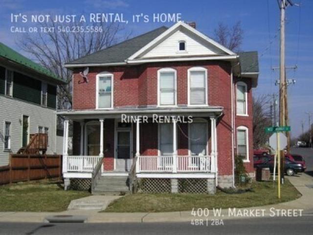 4 BR, 2 BA Apartment 400 W. Market Street, Harrisonburg, VA 22801