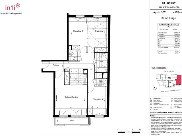 4 pièces · 83.4 m²