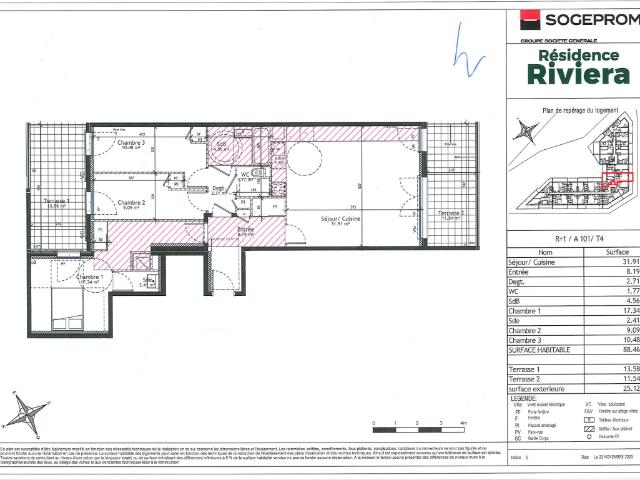 4 pièces · 88.46 m²