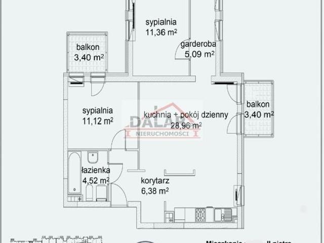 Sprzedam 4 pokojowe mieszkanie z balkonami w centrum G. Kalwarii