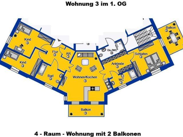 4 Schlafzimmer Wohnung Naumburg Naumburg 105756944