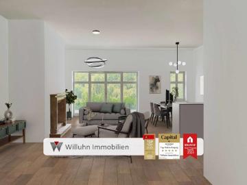 Stannebeinplatz - Balkon, Kamin