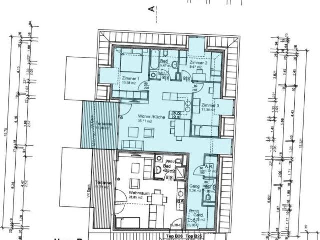 4 Zi. Mansard Wohnung mit Terrasse und Kaminanschluss | Top b25 | Zams