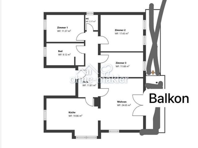 4 Zi Wohnung 85445 Oberding renoviert