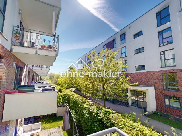 4 Zi Wohnung mit 2 Duschbädern & barrierearmem Zugang nahe S Bahn Bergedorf am Schleusengraben