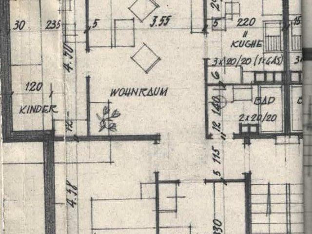 4 Zimmer, 80 m², 1. Stock