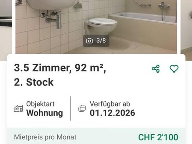 4 Zimmer, 92 m²