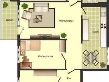 4 Zimmer 95 m² 833 € Kaltmiete Wohnungen in Leverkusen