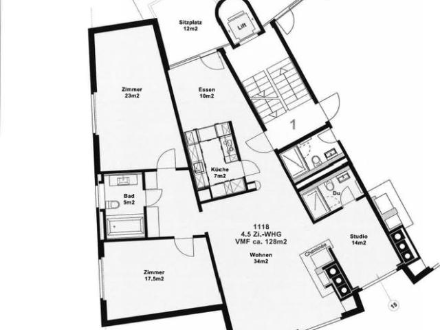 4 Zimmer, 120 m², EG