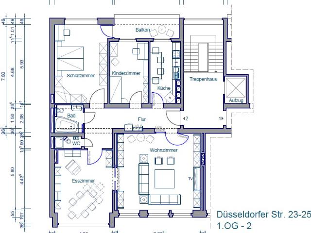 4 Zimmer Wohnung mit flexiblem Grundriss