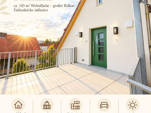 4 Zimmer Wohnung mit großem Balkon, Einbauküche & Smart Home