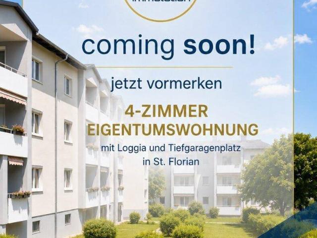 4 Zimmer Wohnung mit Loggia & Stellplatz in St. Florian | € 320.000