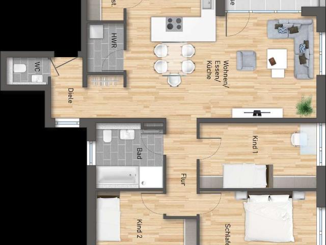 4 Zimmer Wohnung A11