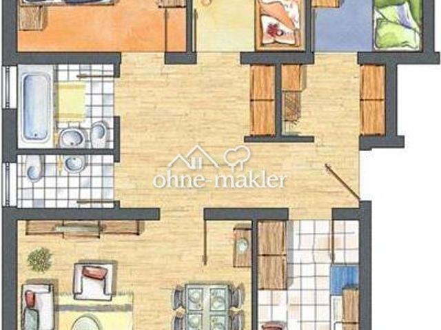 4 Zimmer Wohnung im 1. Stock in der Tristanstraße in Germering