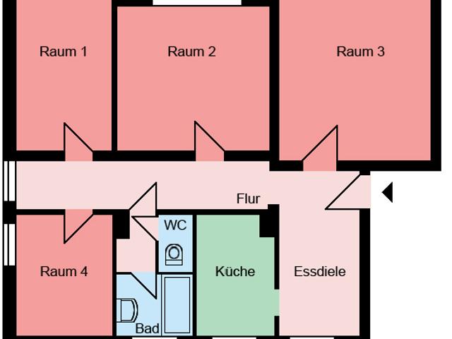 4 Zimmer Wohnung in Menden