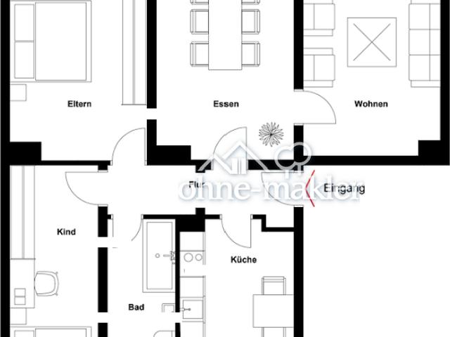 4 Zimmer Wohnung in Altenpleen – ideal für Familien oder Paare
